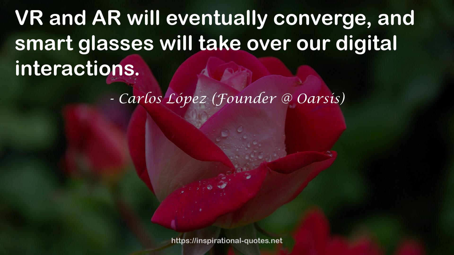 Carlos López (Founder @ Oarsis) QUOTES