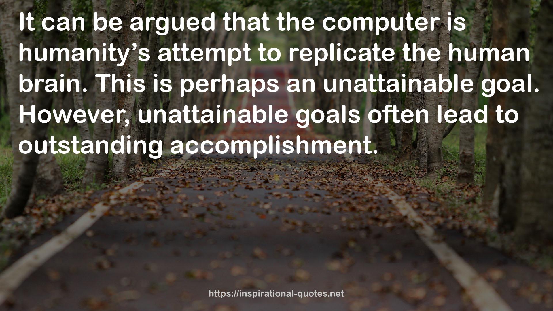 unattainable goals  QUOTES