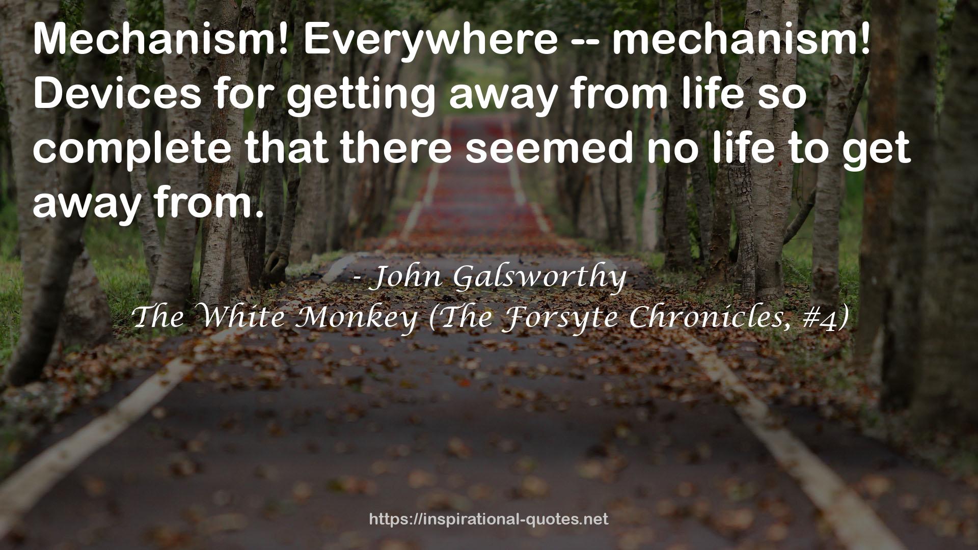 The White Monkey (The Forsyte Chronicles, #4) QUOTES