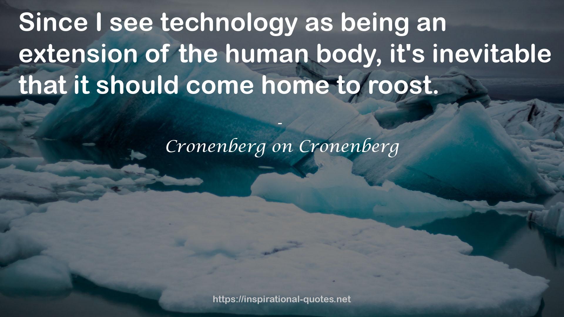 Cronenberg on Cronenberg QUOTES