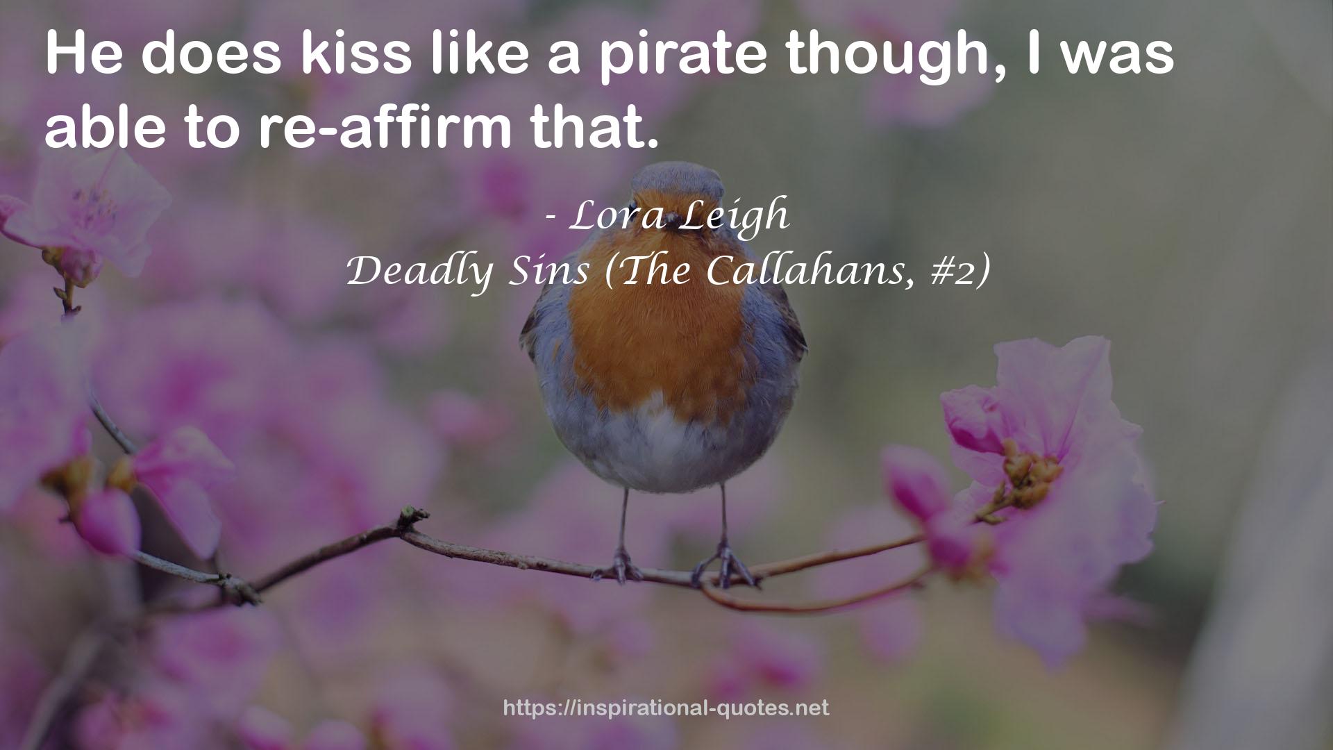 Deadly Sins (The Callahans, #2) QUOTES