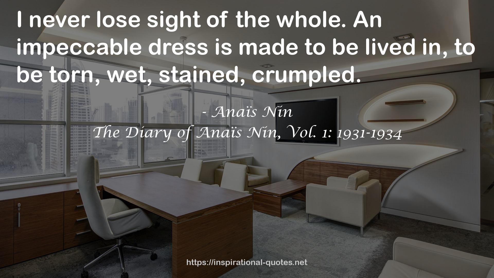 An impeccable dress  QUOTES