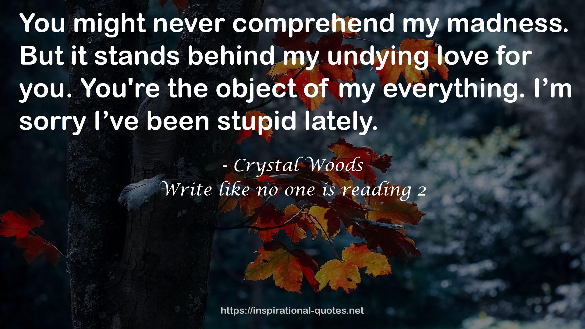 my undying love  QUOTES