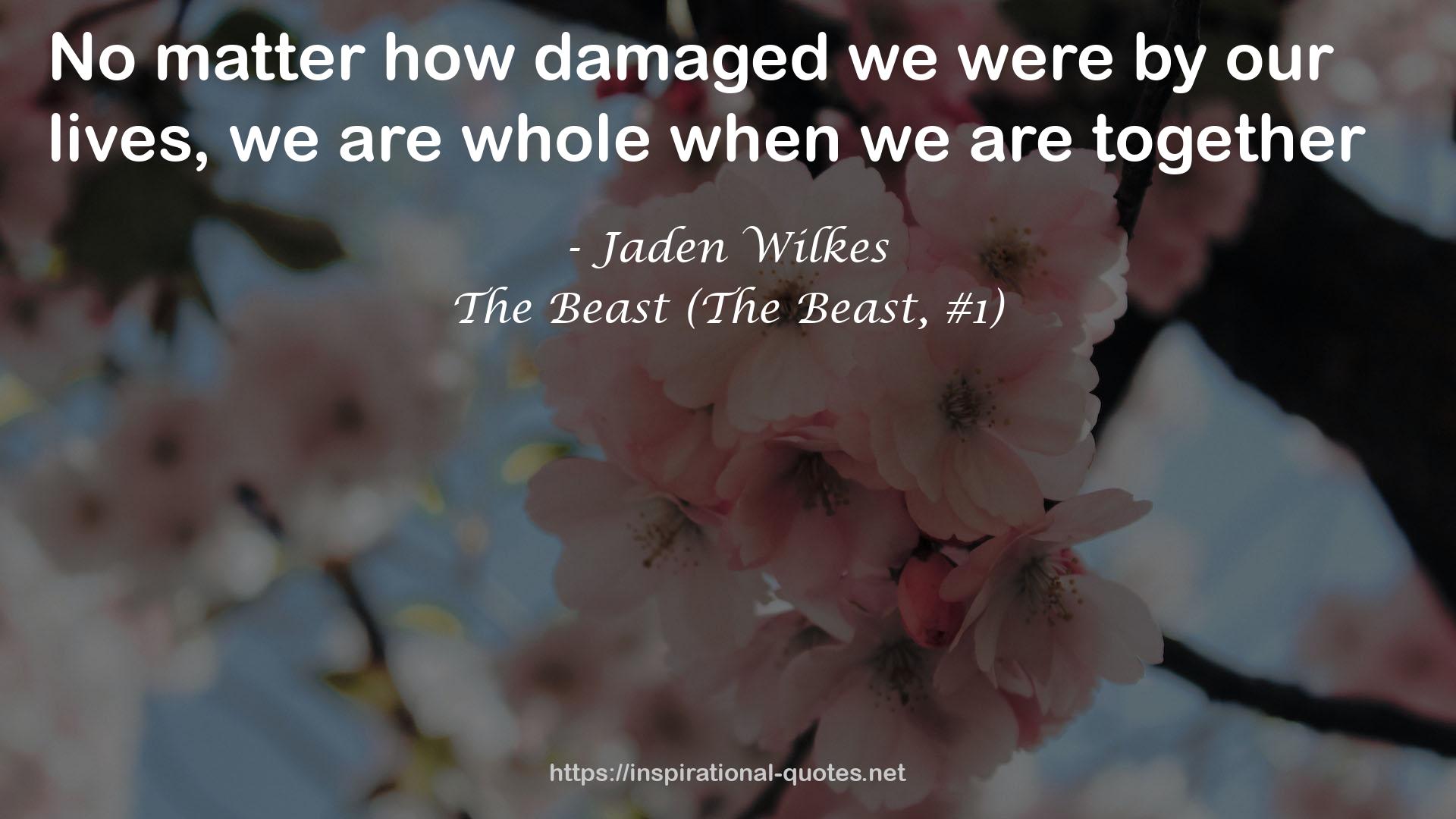 The Beast (The Beast, #1) QUOTES