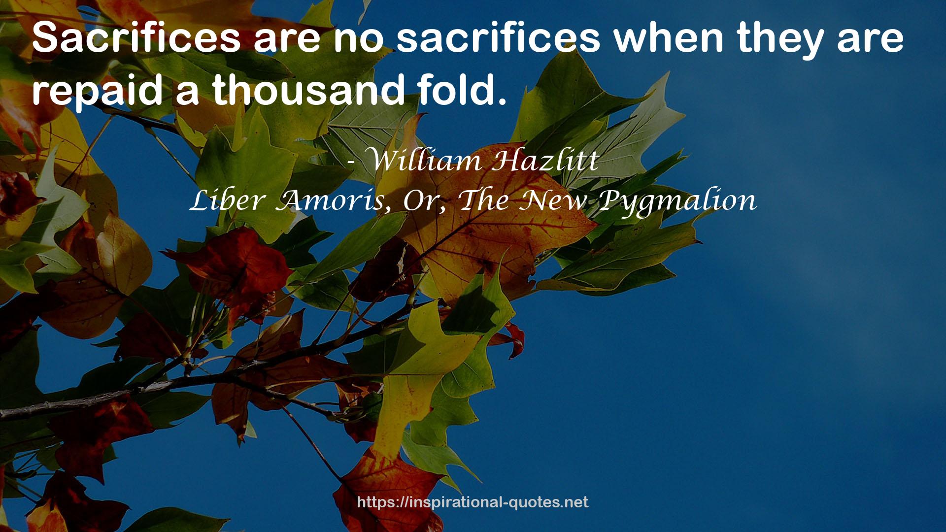 no sacrifices  QUOTES