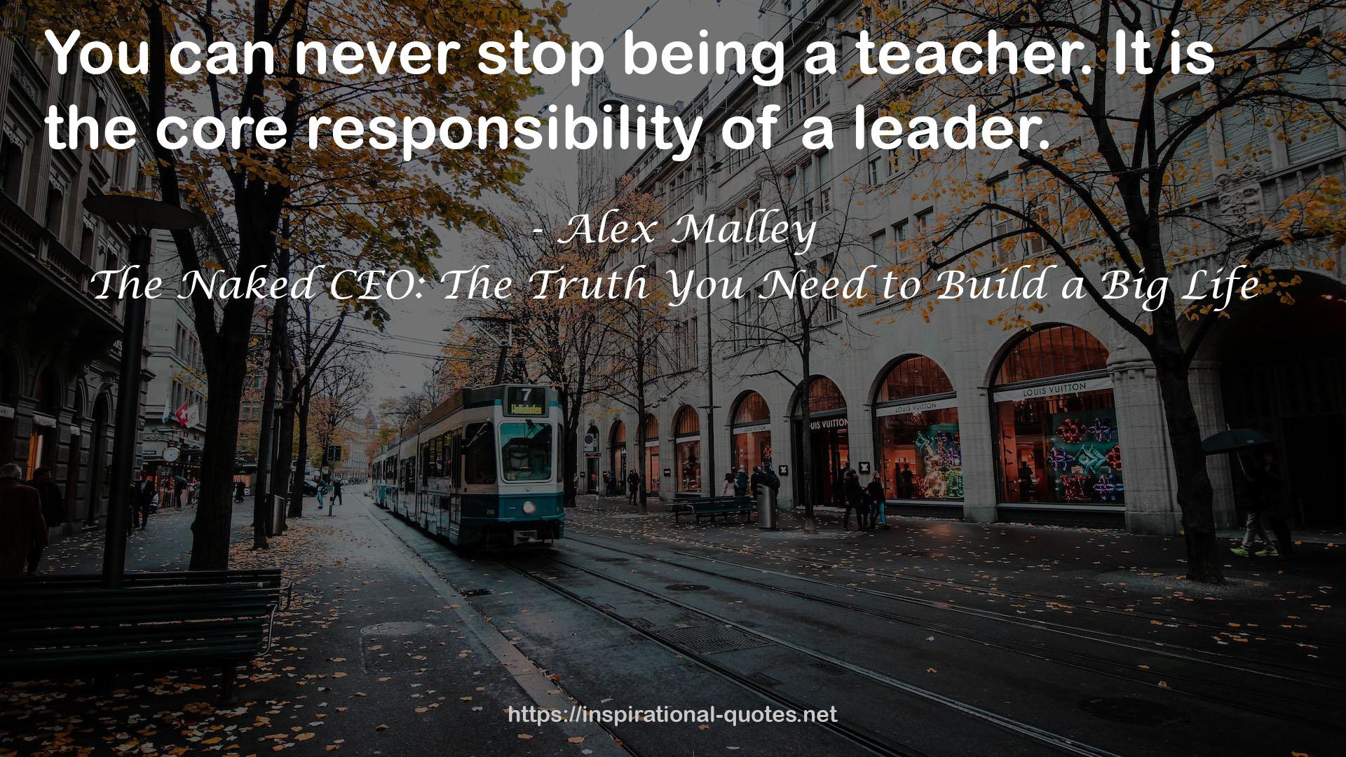 the core responsibility  QUOTES