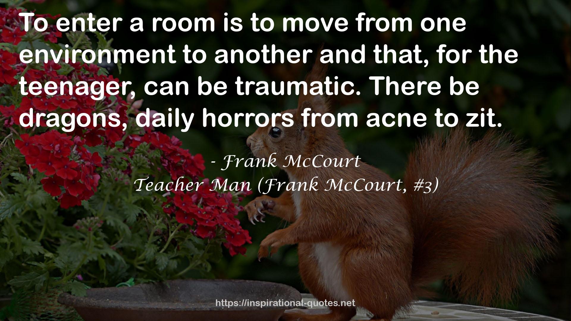 Teacher Man (Frank McCourt, #3) QUOTES