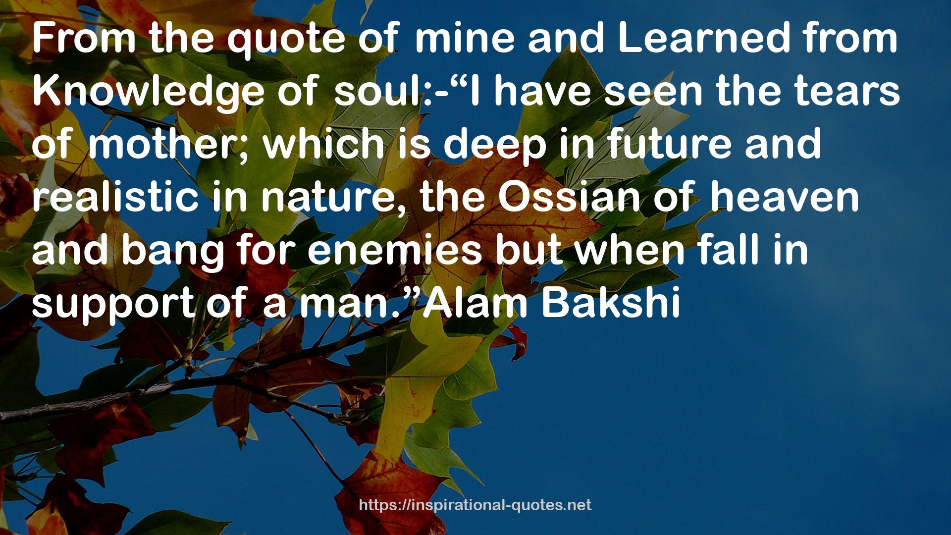 Ossian  QUOTES