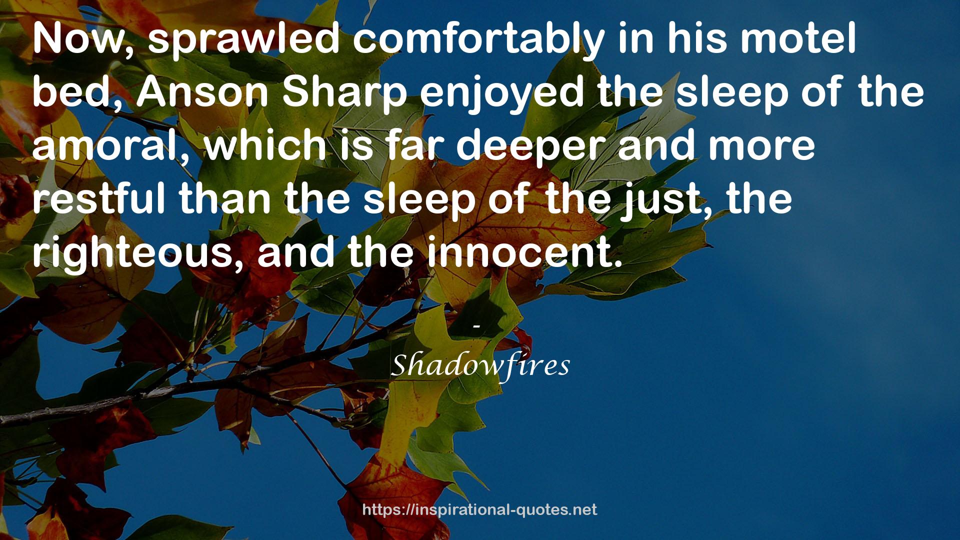 Shadowfires QUOTES