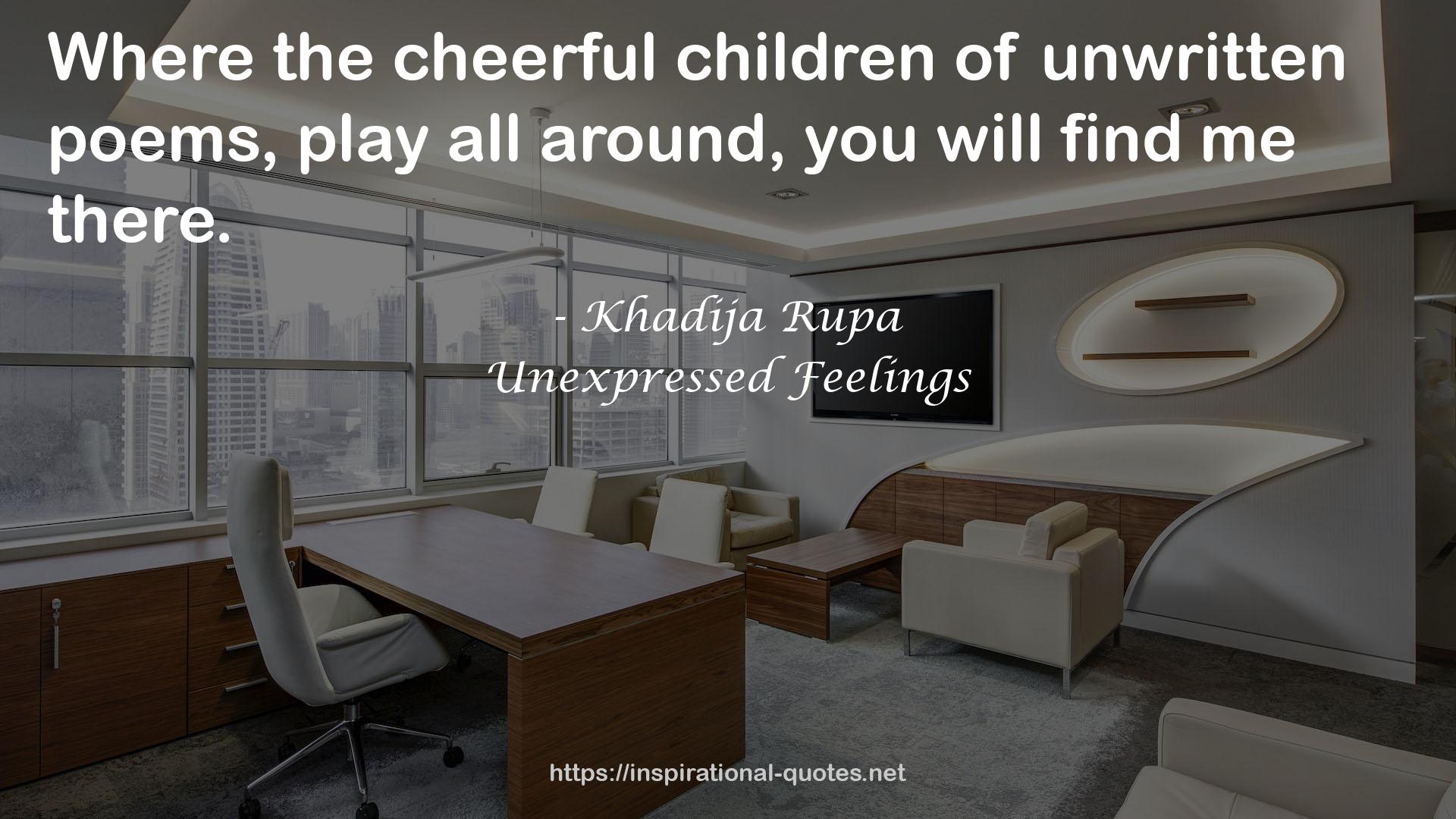 Unexpressed Feelings QUOTES