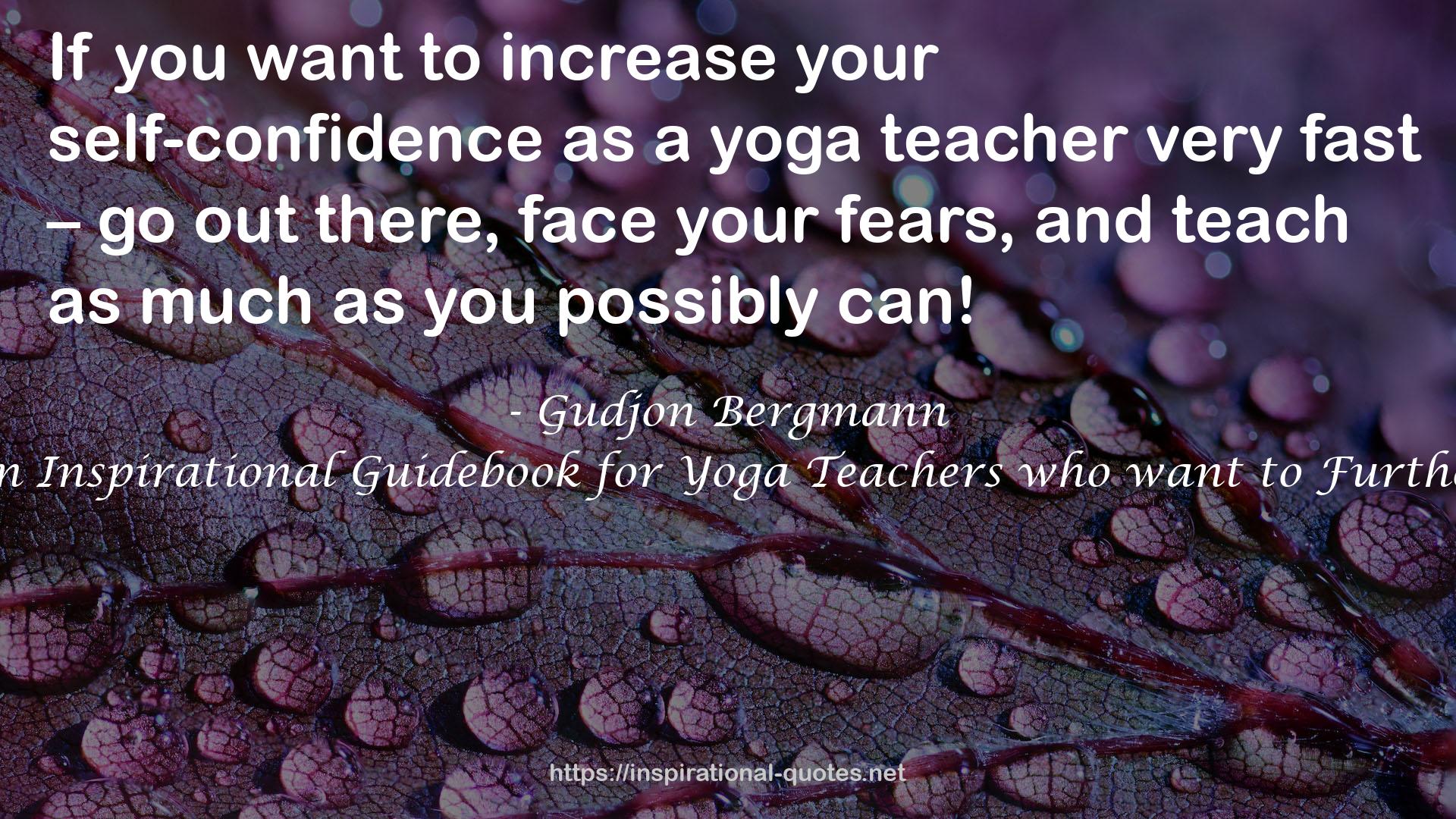 a yoga teacher  QUOTES