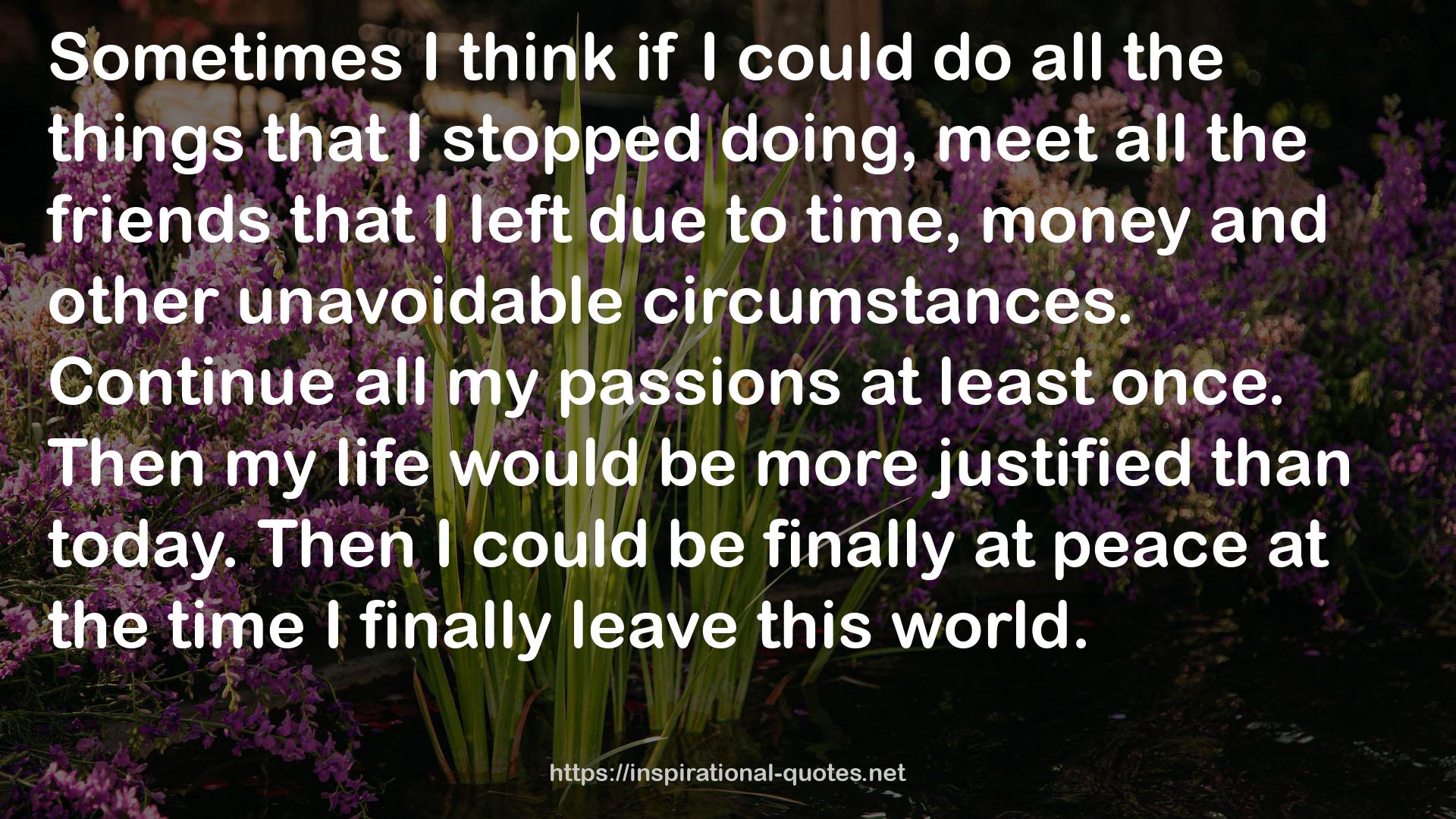 all my passions  QUOTES
