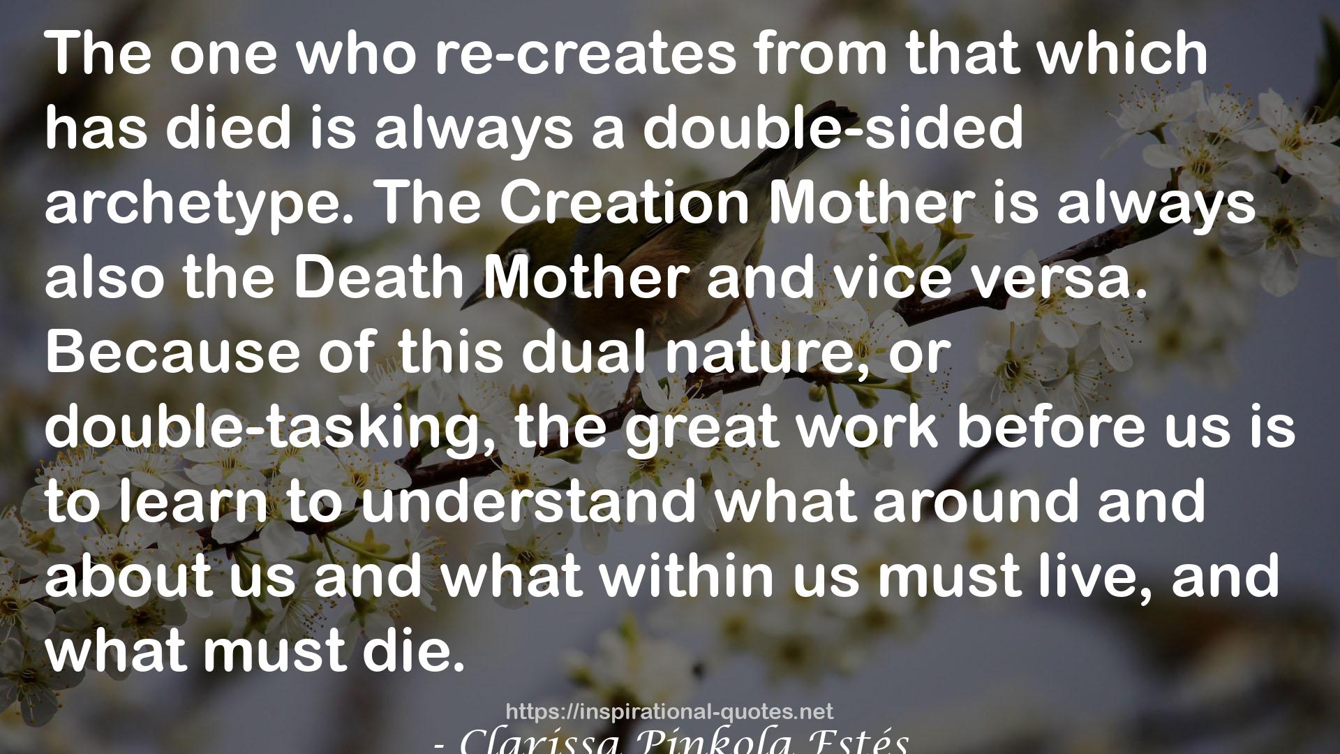 the Death Mother  QUOTES