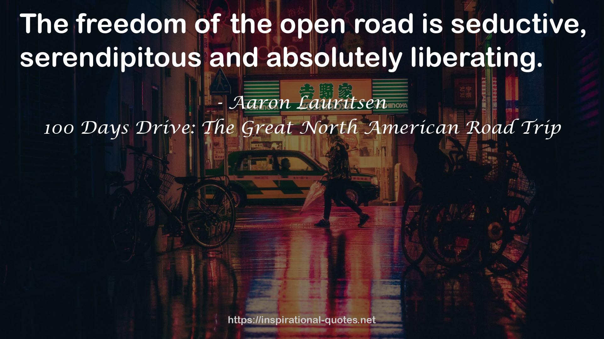 the open road  QUOTES