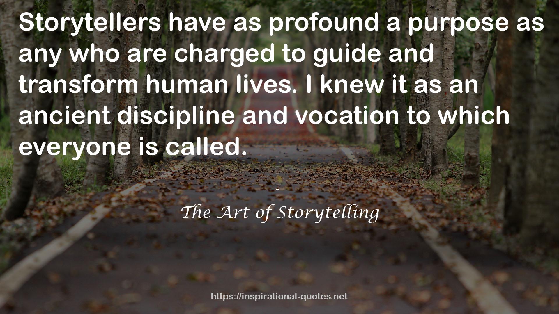 The Art of Storytelling QUOTES