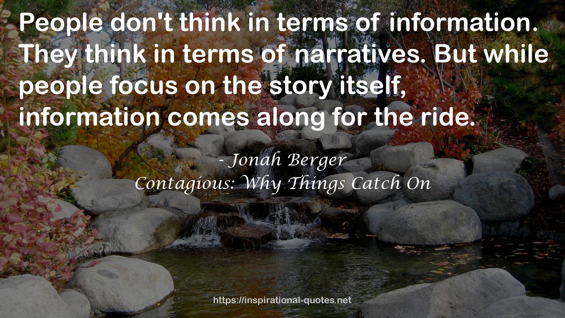 Contagious: Why Things Catch On QUOTES