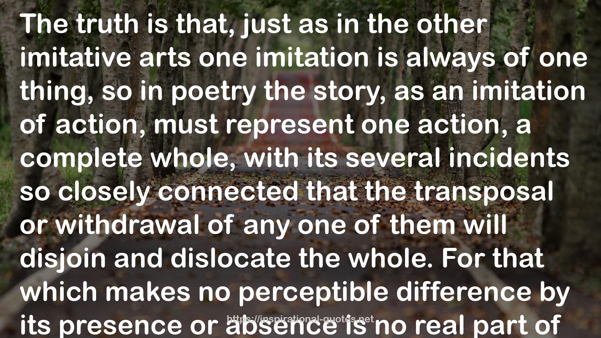 the other imitative arts  QUOTES