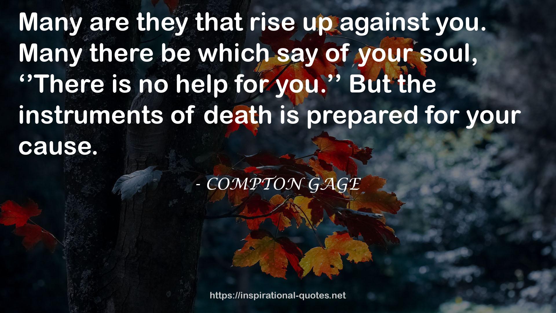 COMPTON GAGE QUOTES