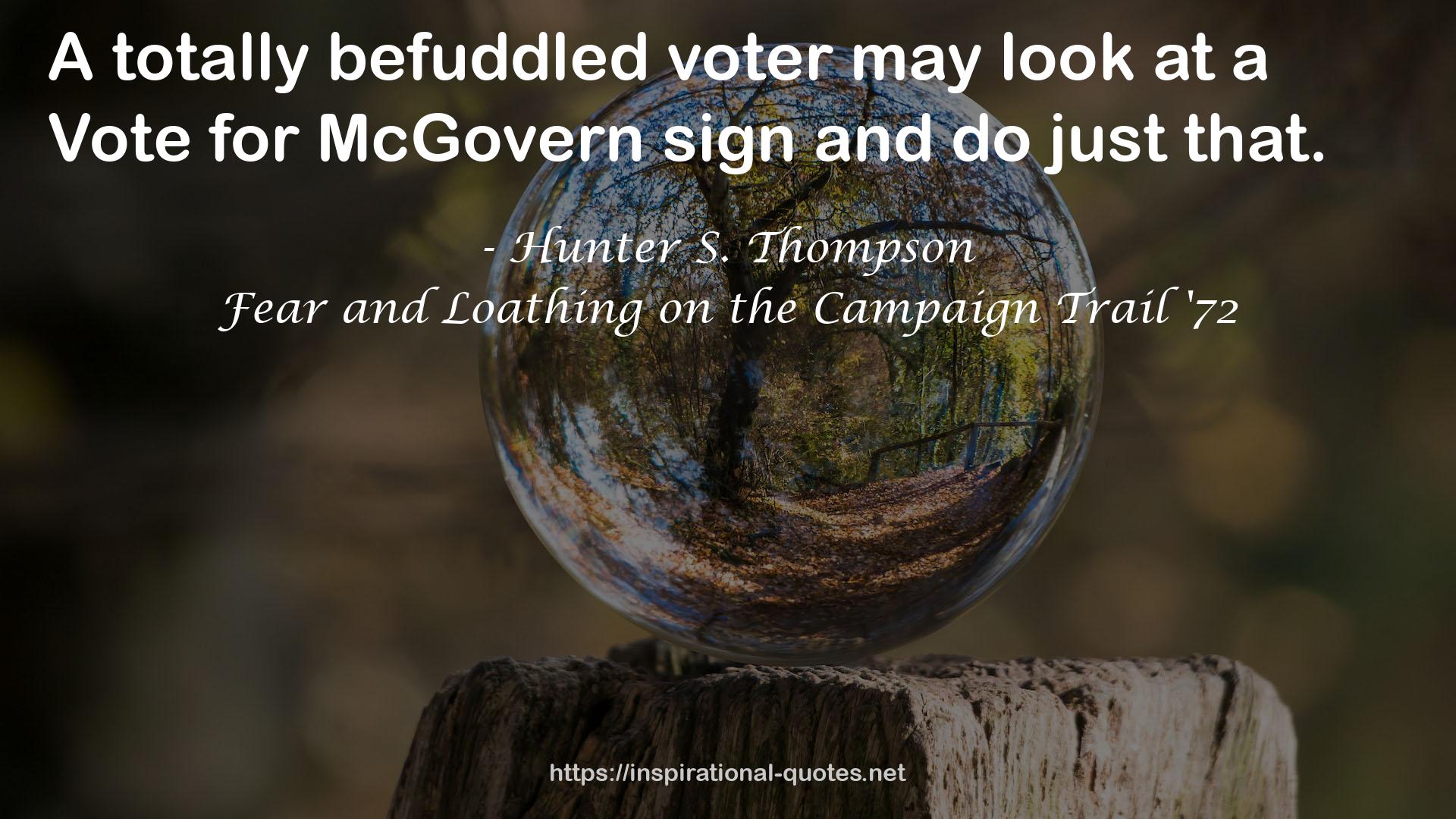 McGovern sign  QUOTES