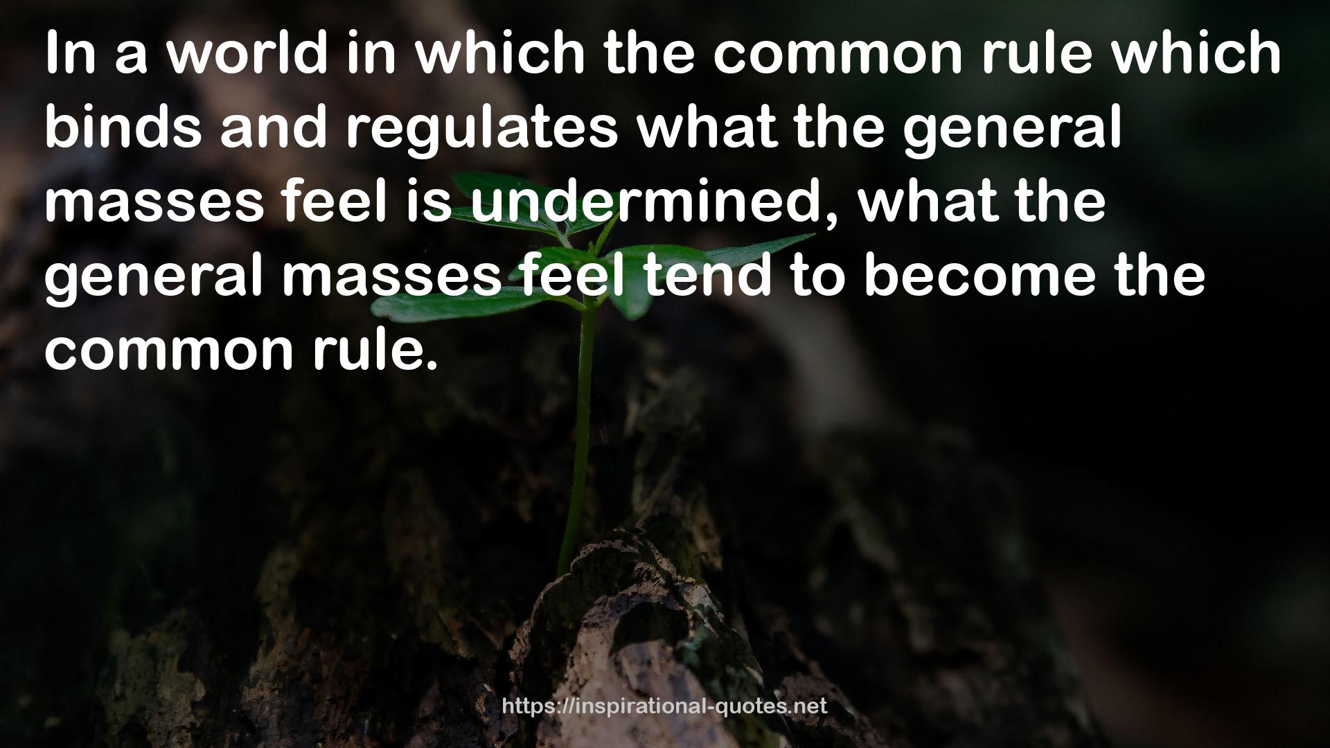 the common rule  QUOTES