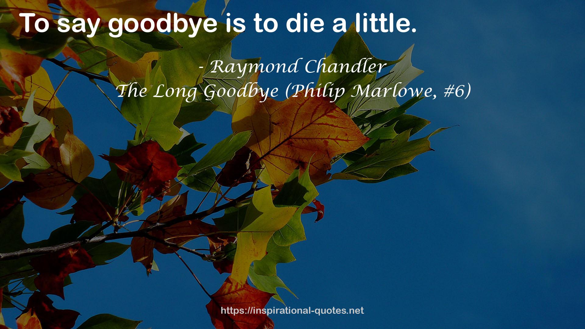 The Long Goodbye (Philip Marlowe, #6) QUOTES