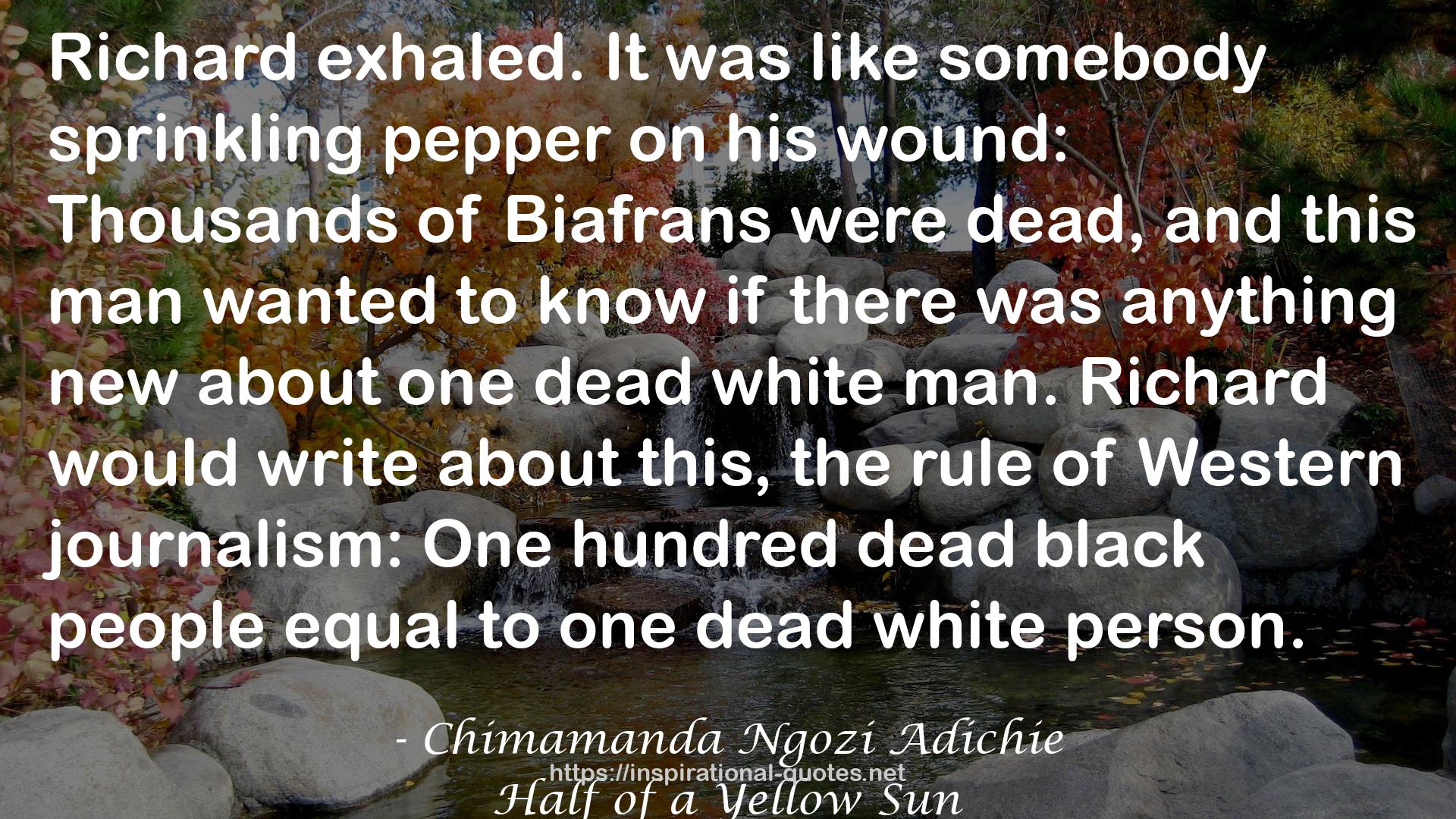 One hundred dead black people  QUOTES