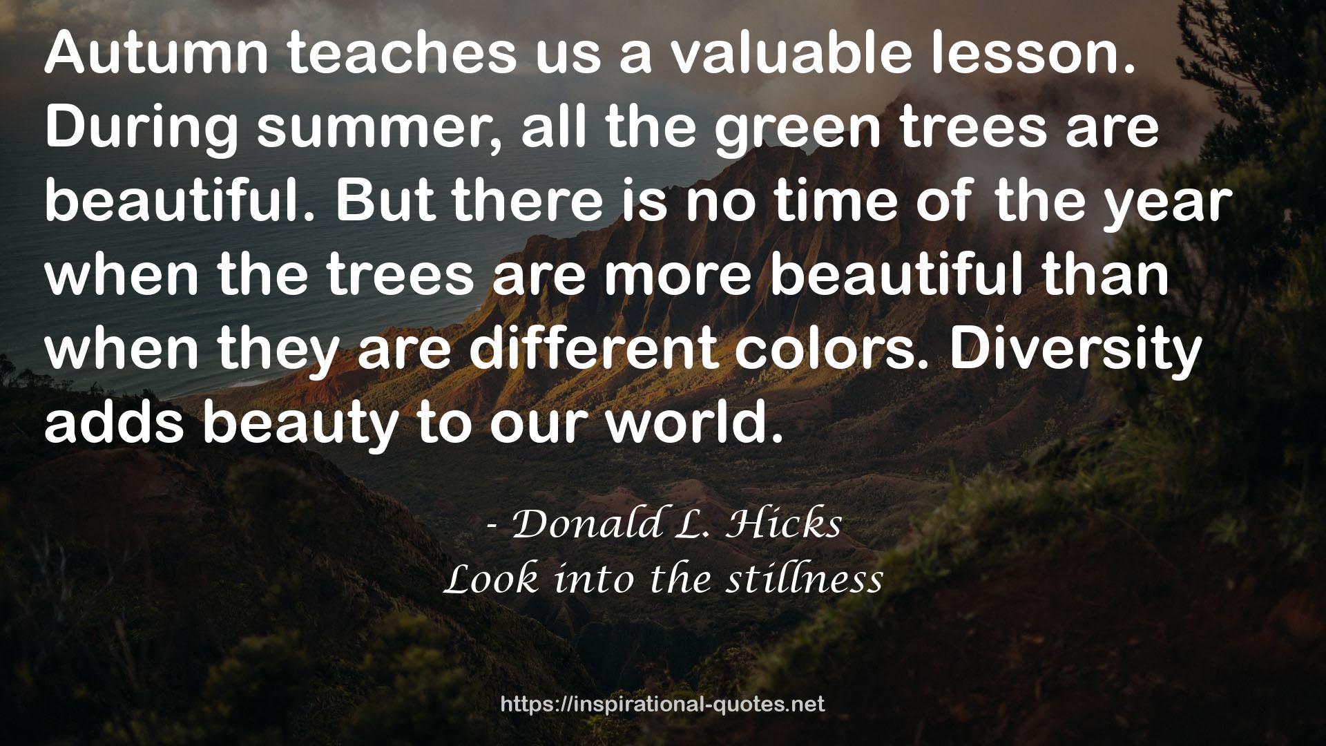 all the green trees  QUOTES