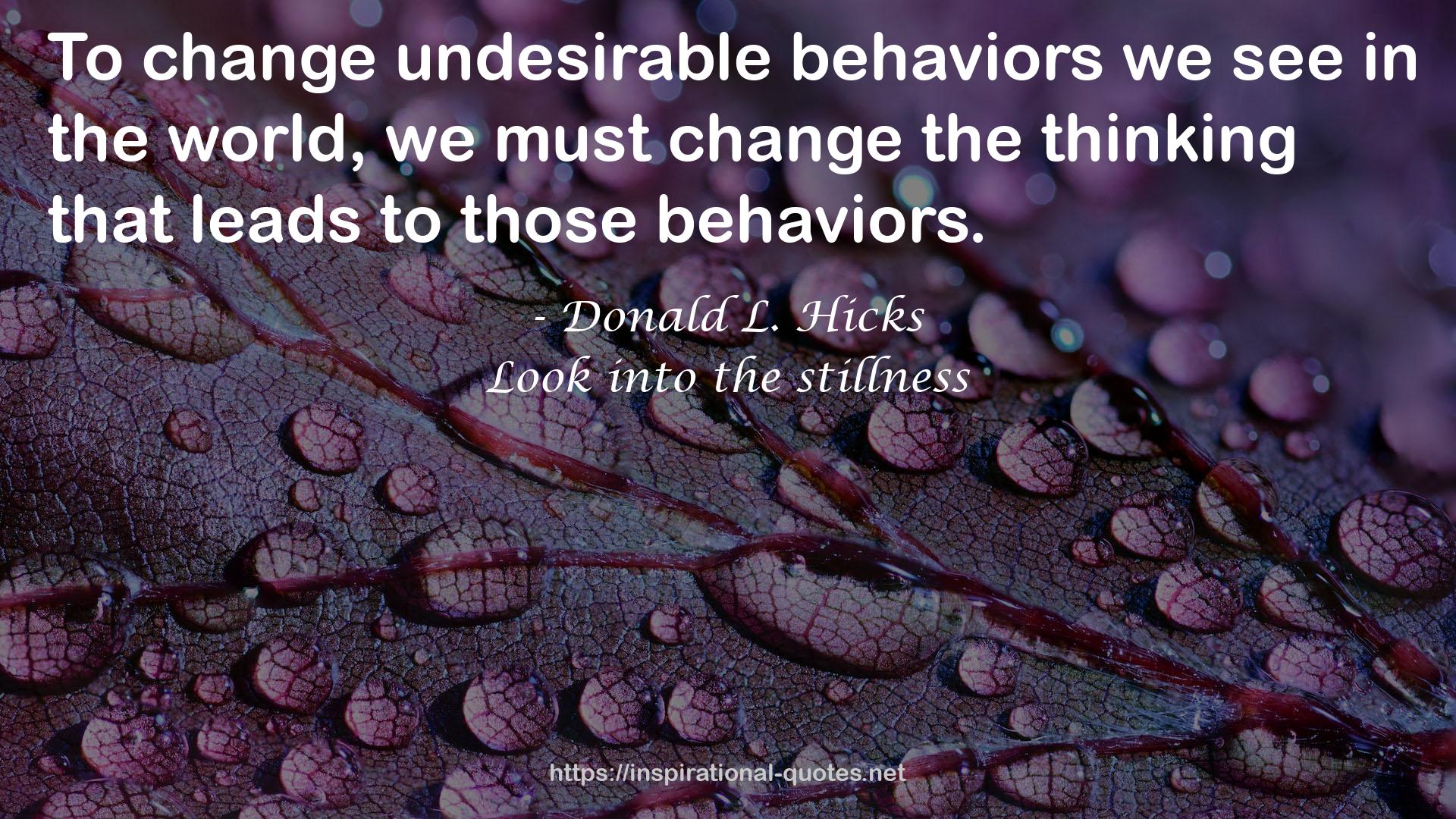 undesirable behaviors  QUOTES