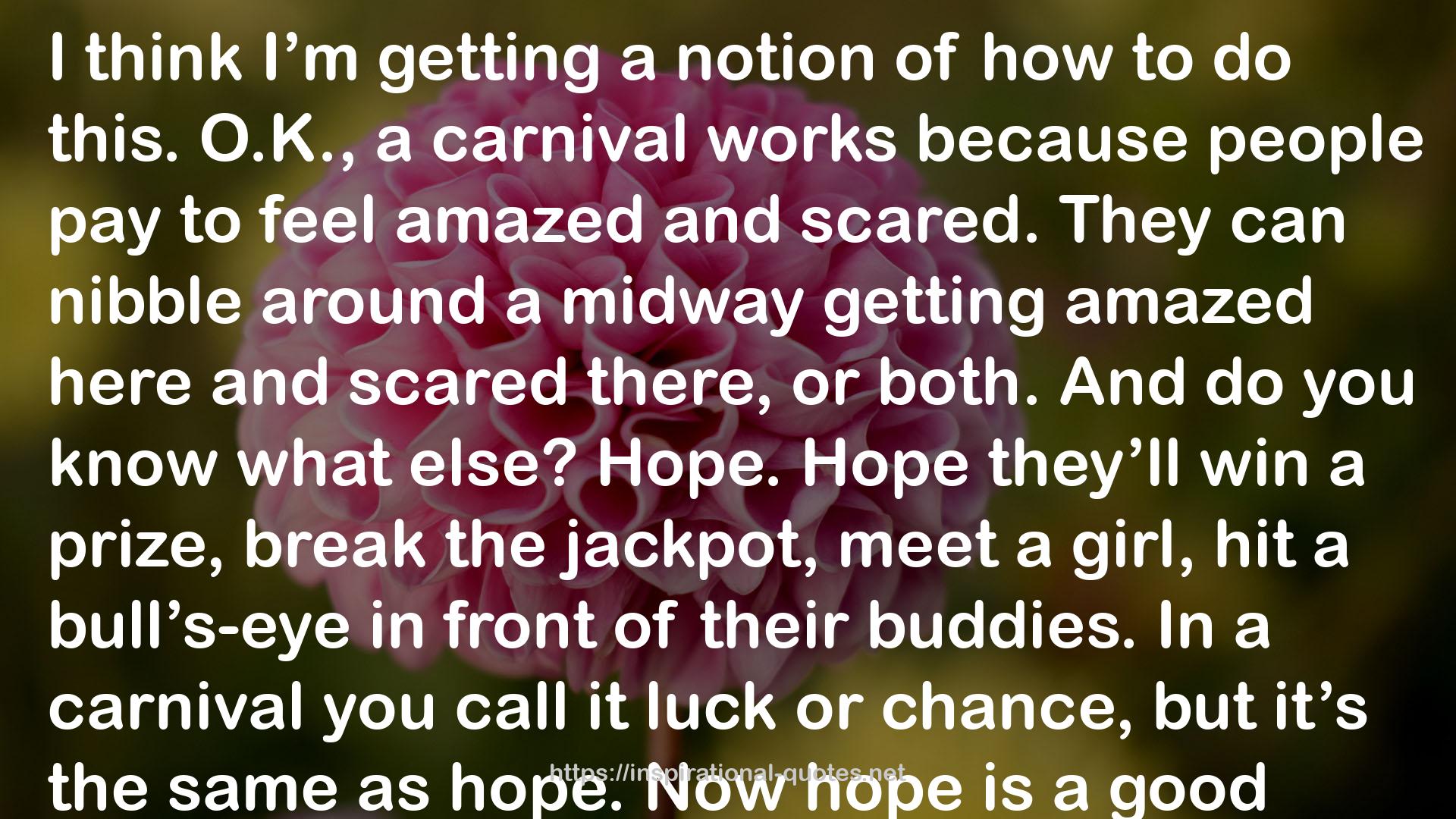 a carnival  QUOTES