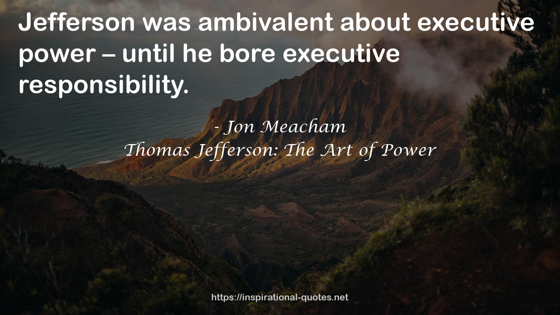 executive power  QUOTES