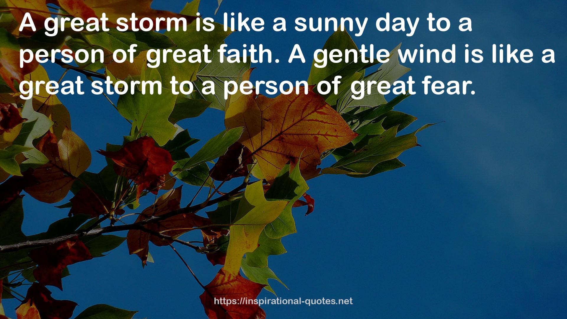 A great storm  QUOTES