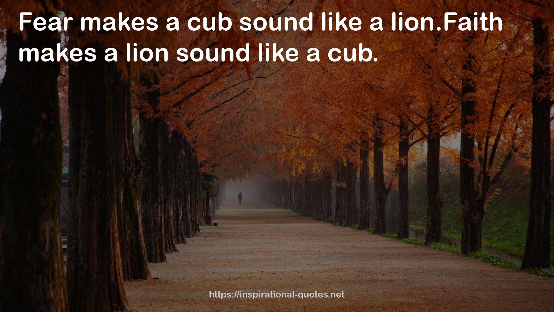 a cub sound  QUOTES