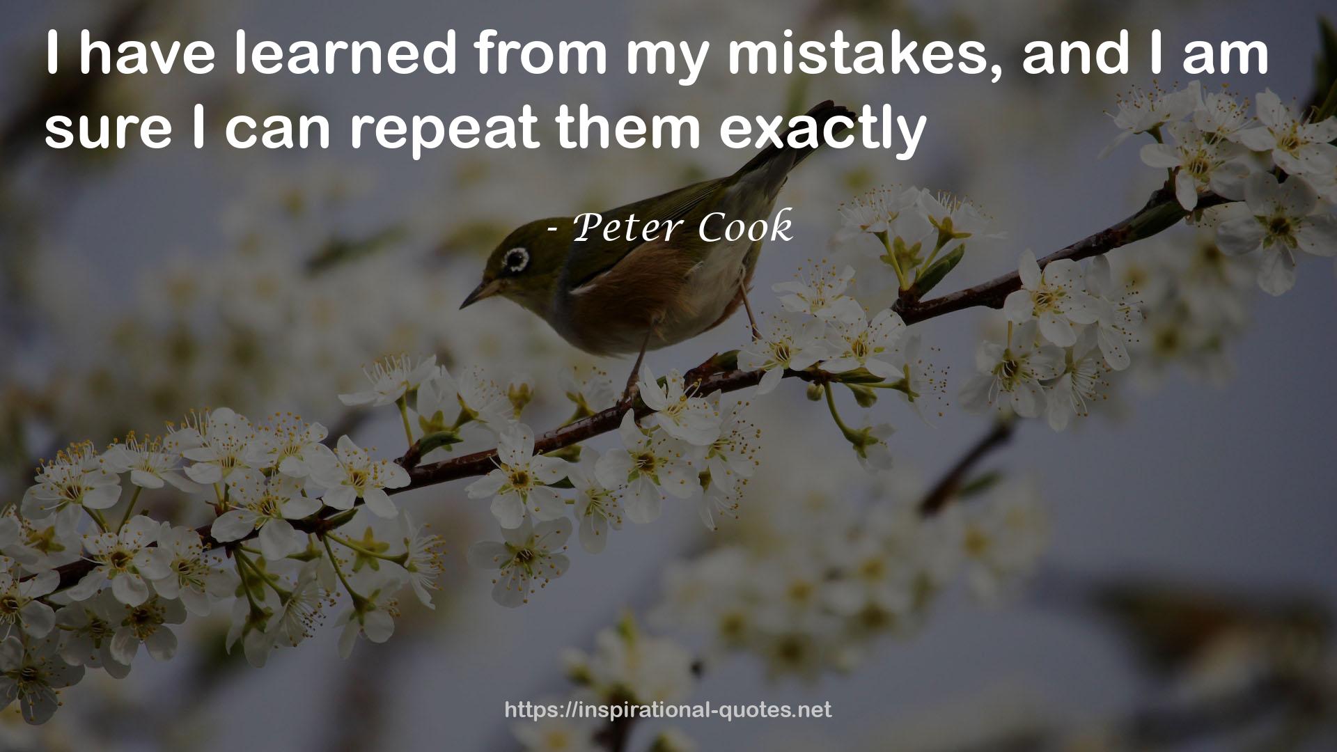 Peter Cook QUOTES