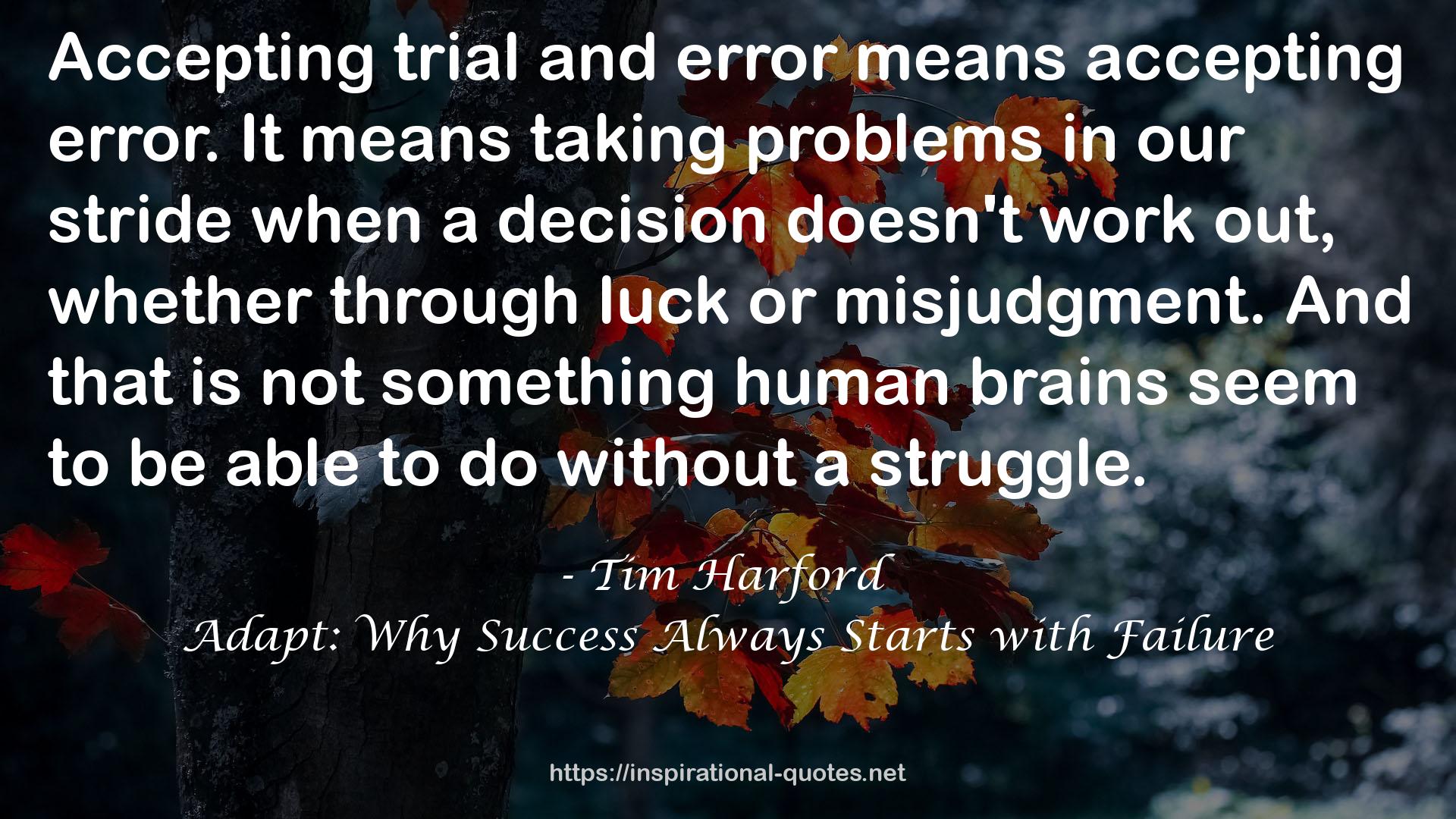 Adapt: Why Success Always Starts with Failure QUOTES