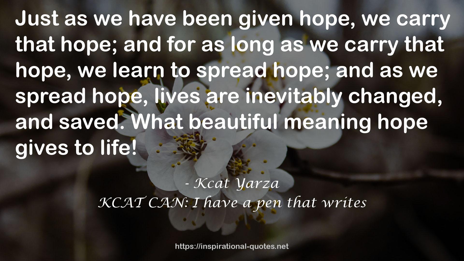 What beautiful meaning hope  QUOTES