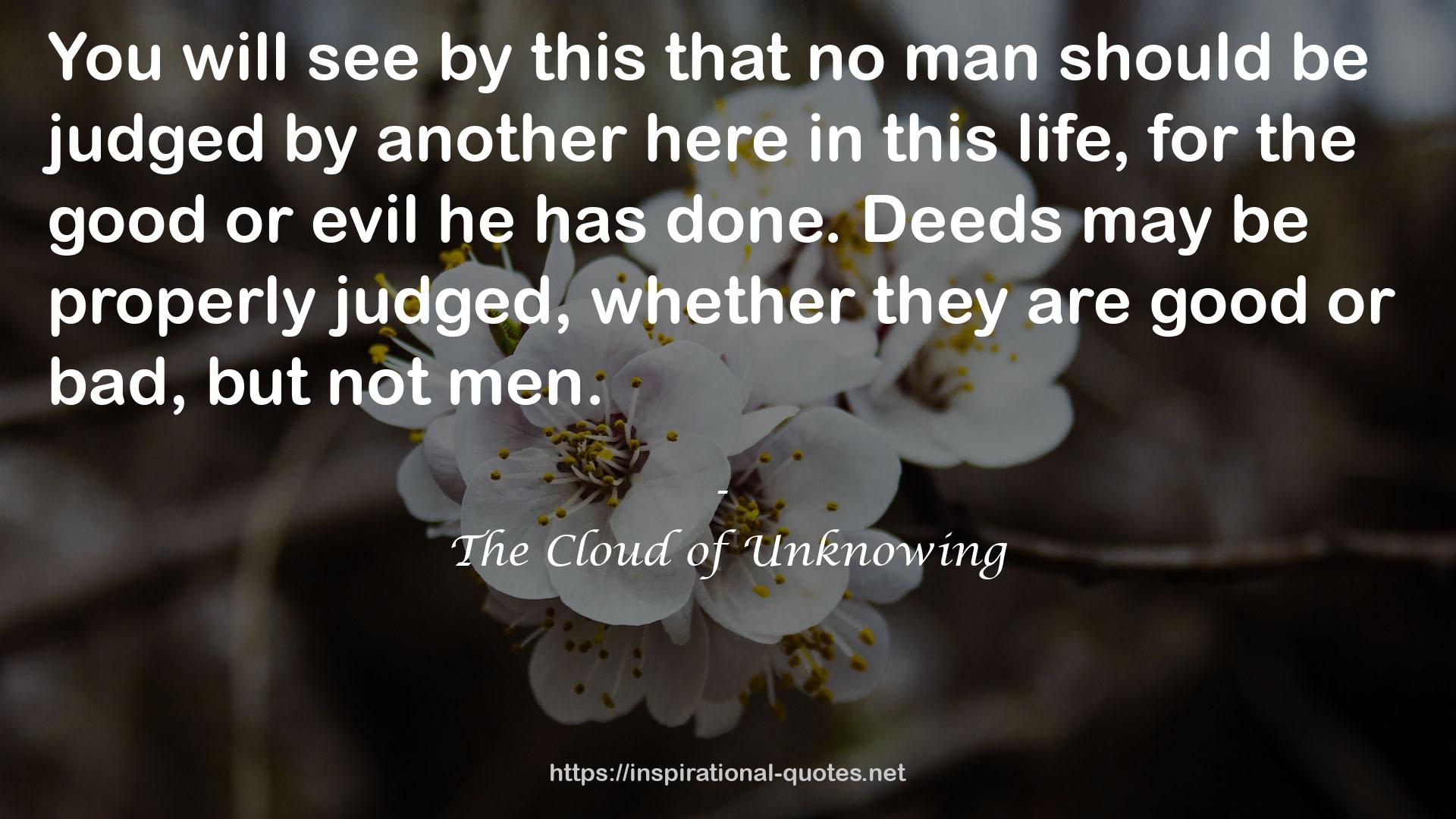 The Cloud of Unknowing QUOTES