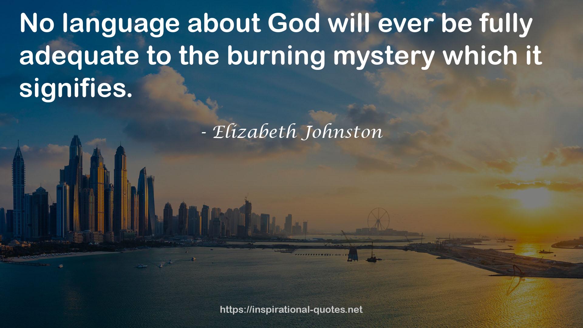 Elizabeth Johnston QUOTES