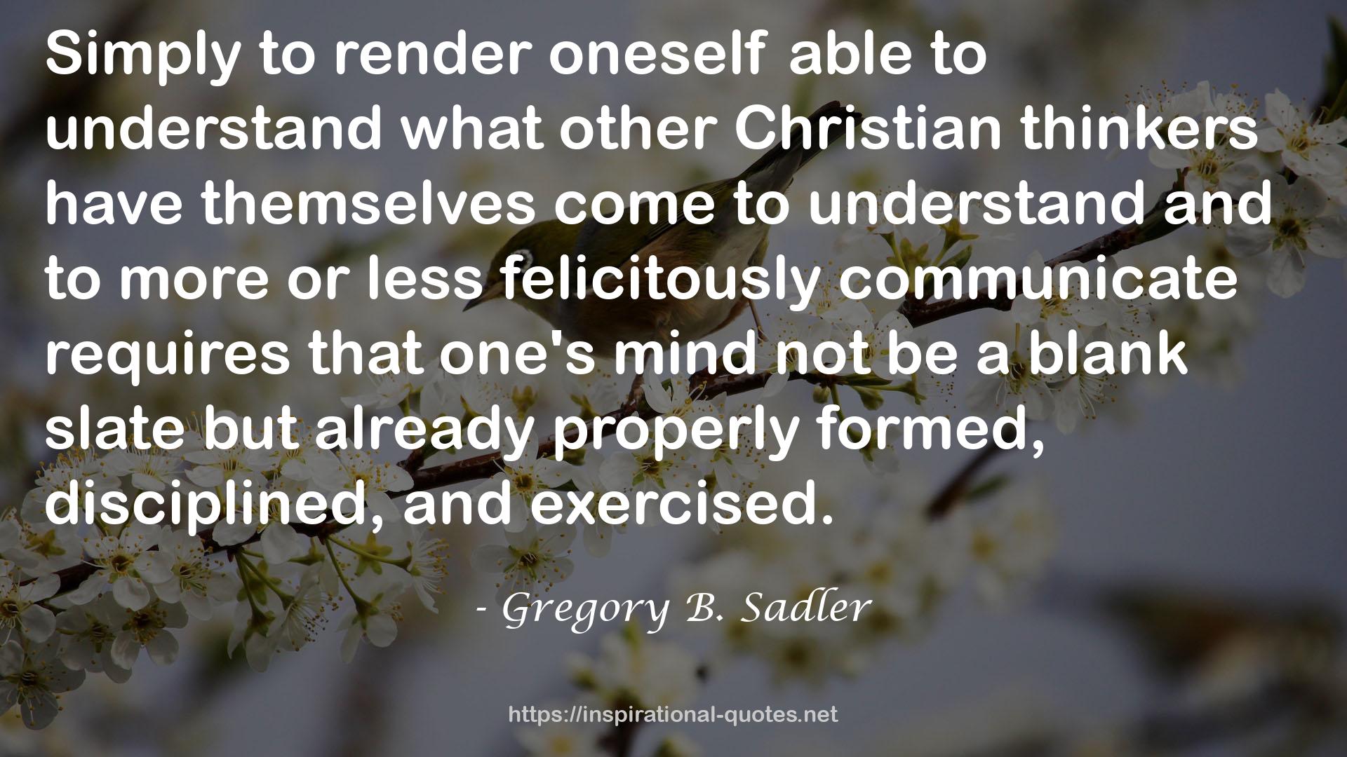 what other Christian thinkers  QUOTES