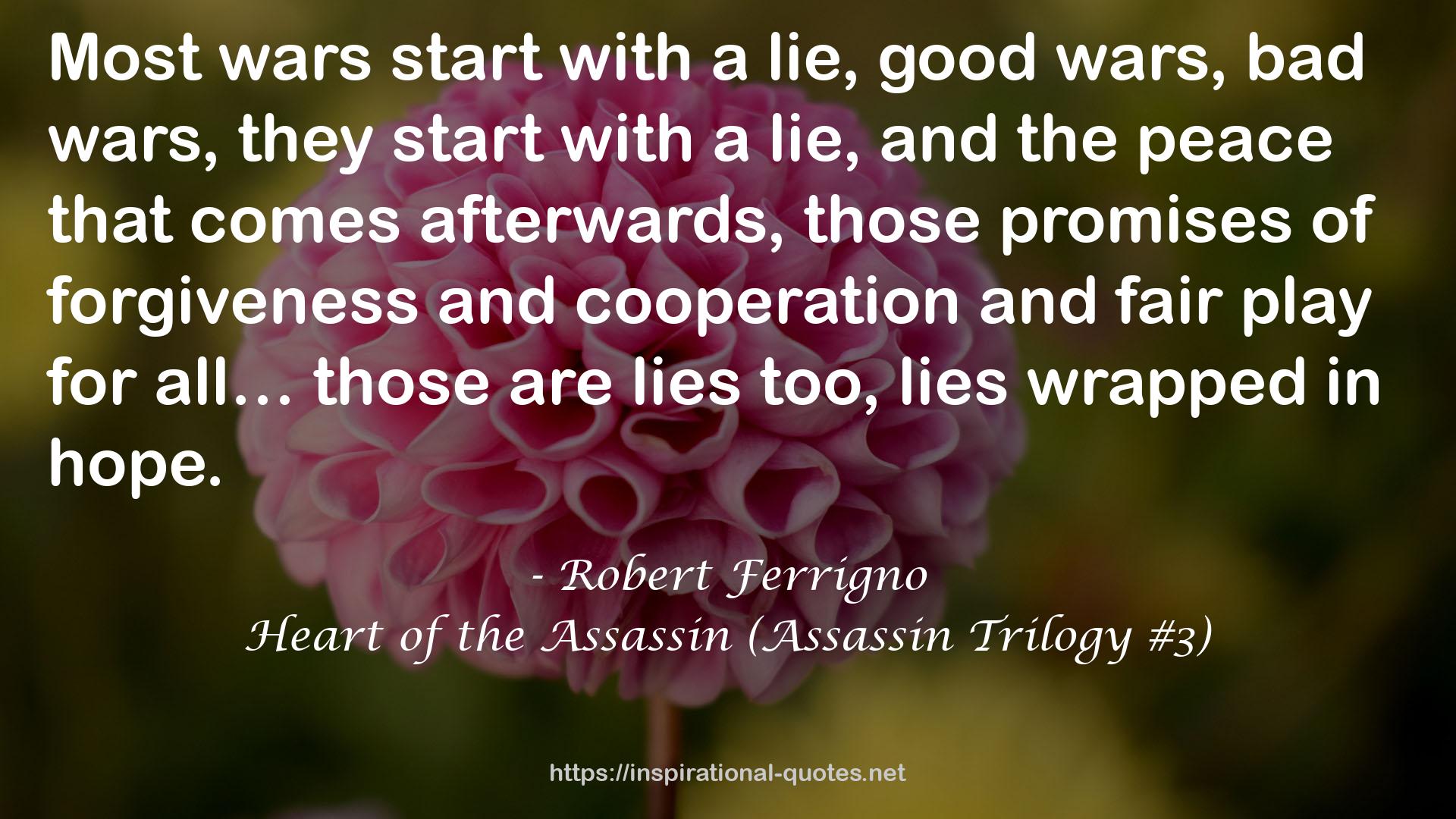 Heart of the Assassin (Assassin Trilogy #3) QUOTES