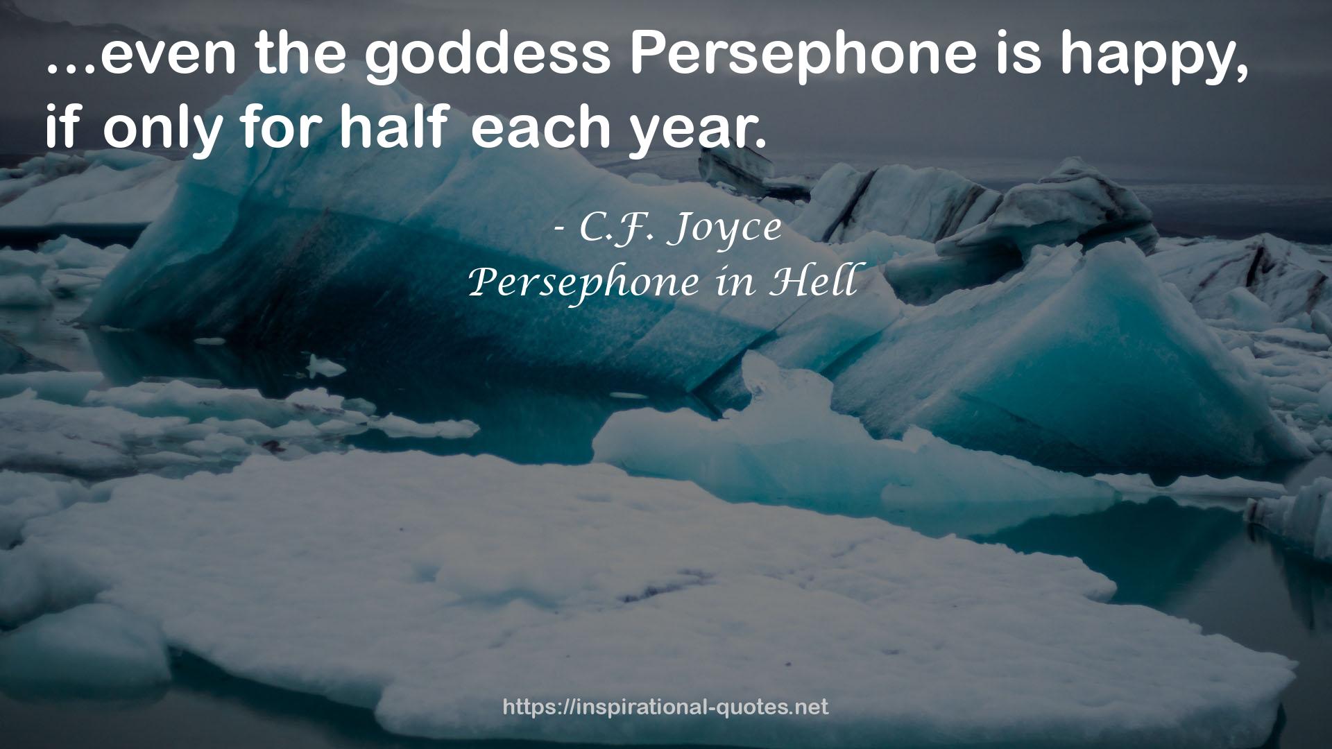 Persephone in Hell QUOTES