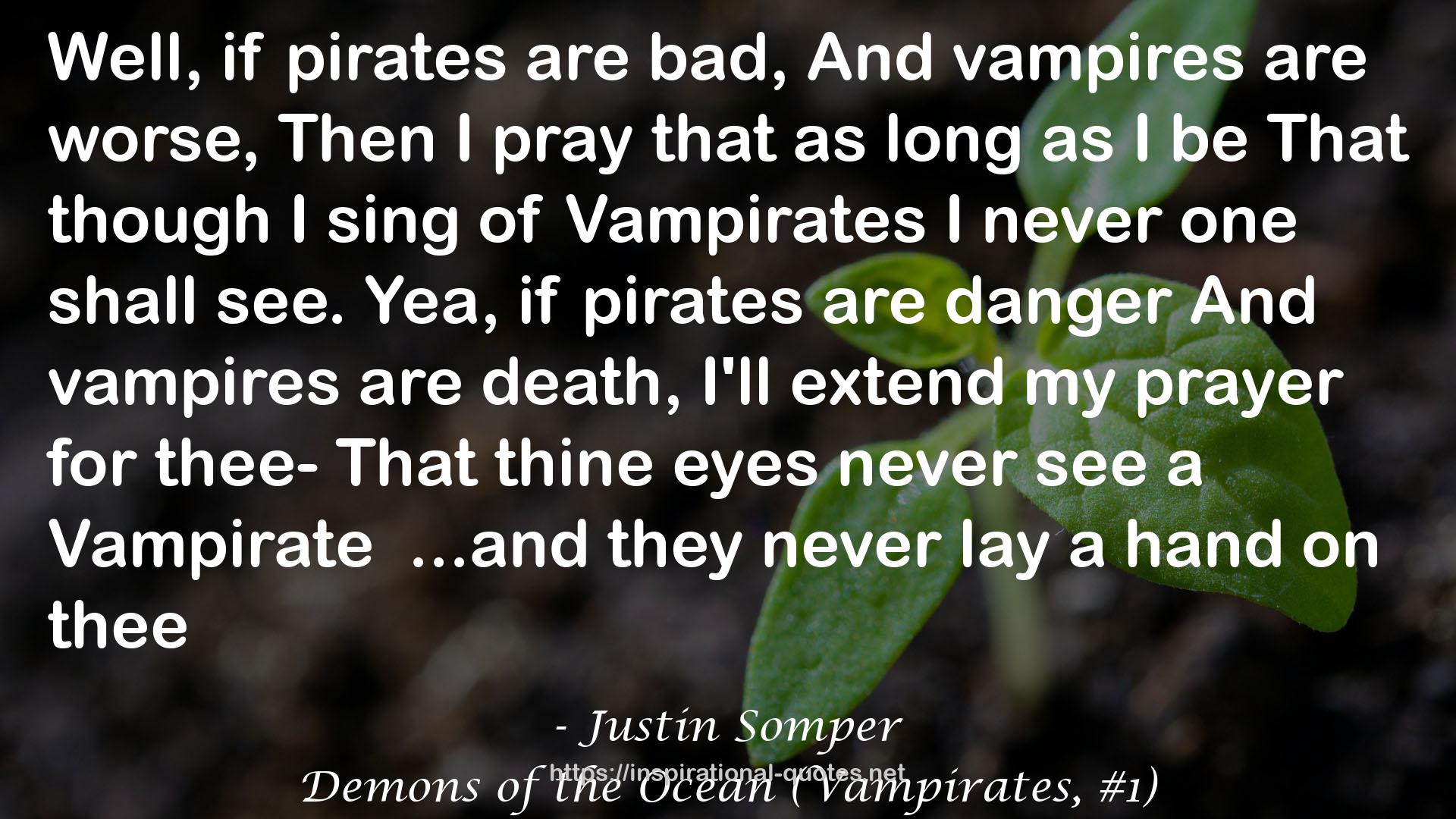 Demons of the Ocean (Vampirates, #1) QUOTES