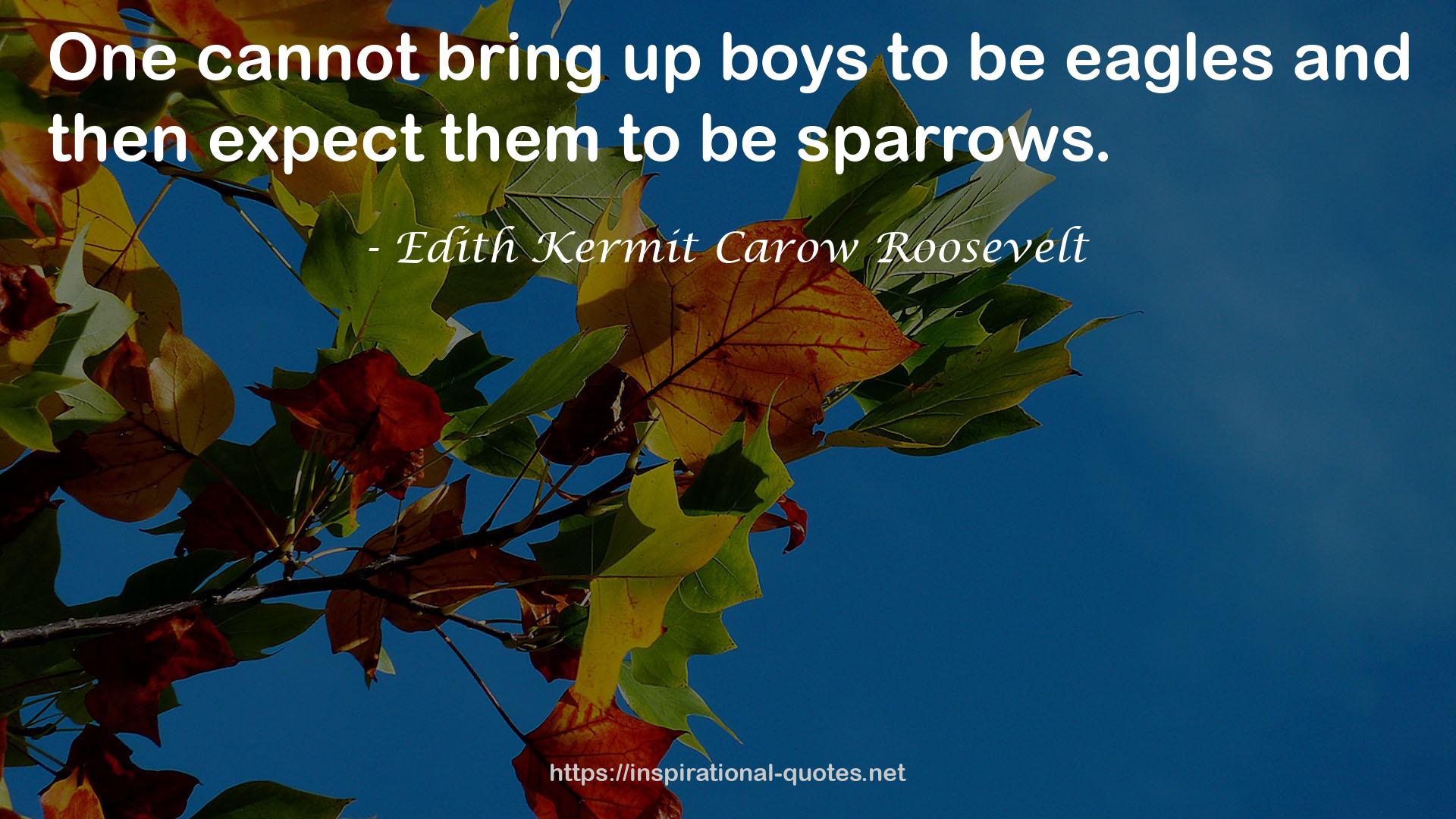 Edith Kermit Carow Roosevelt QUOTES