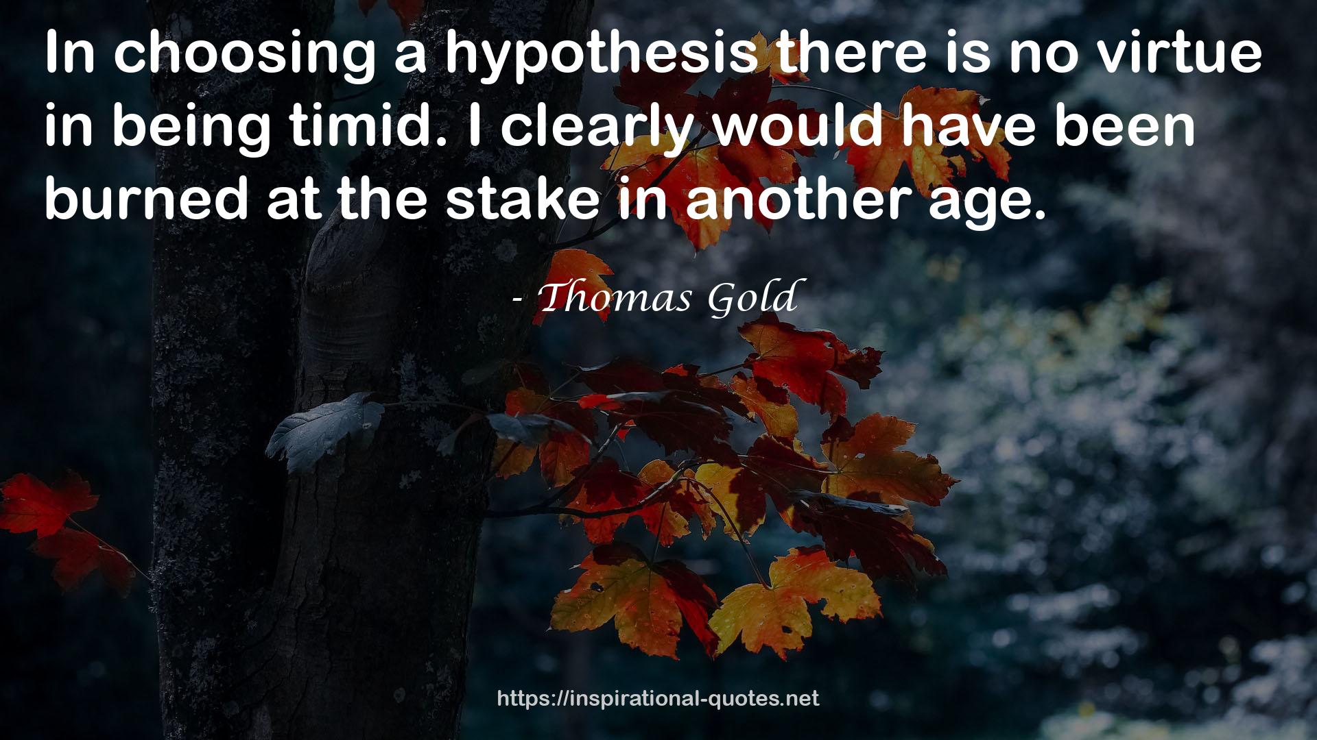 Thomas Gold QUOTES