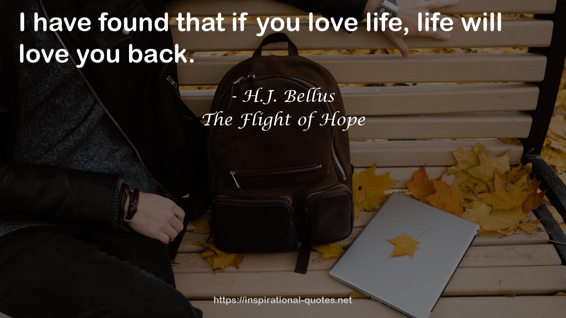 The Flight of Hope QUOTES