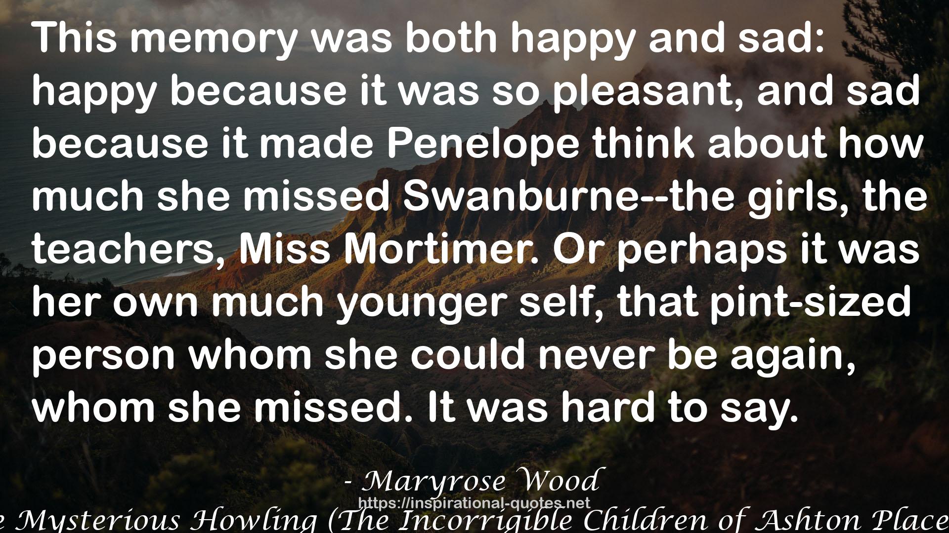 The Mysterious Howling (The Incorrigible Children of Ashton Place #1) QUOTES