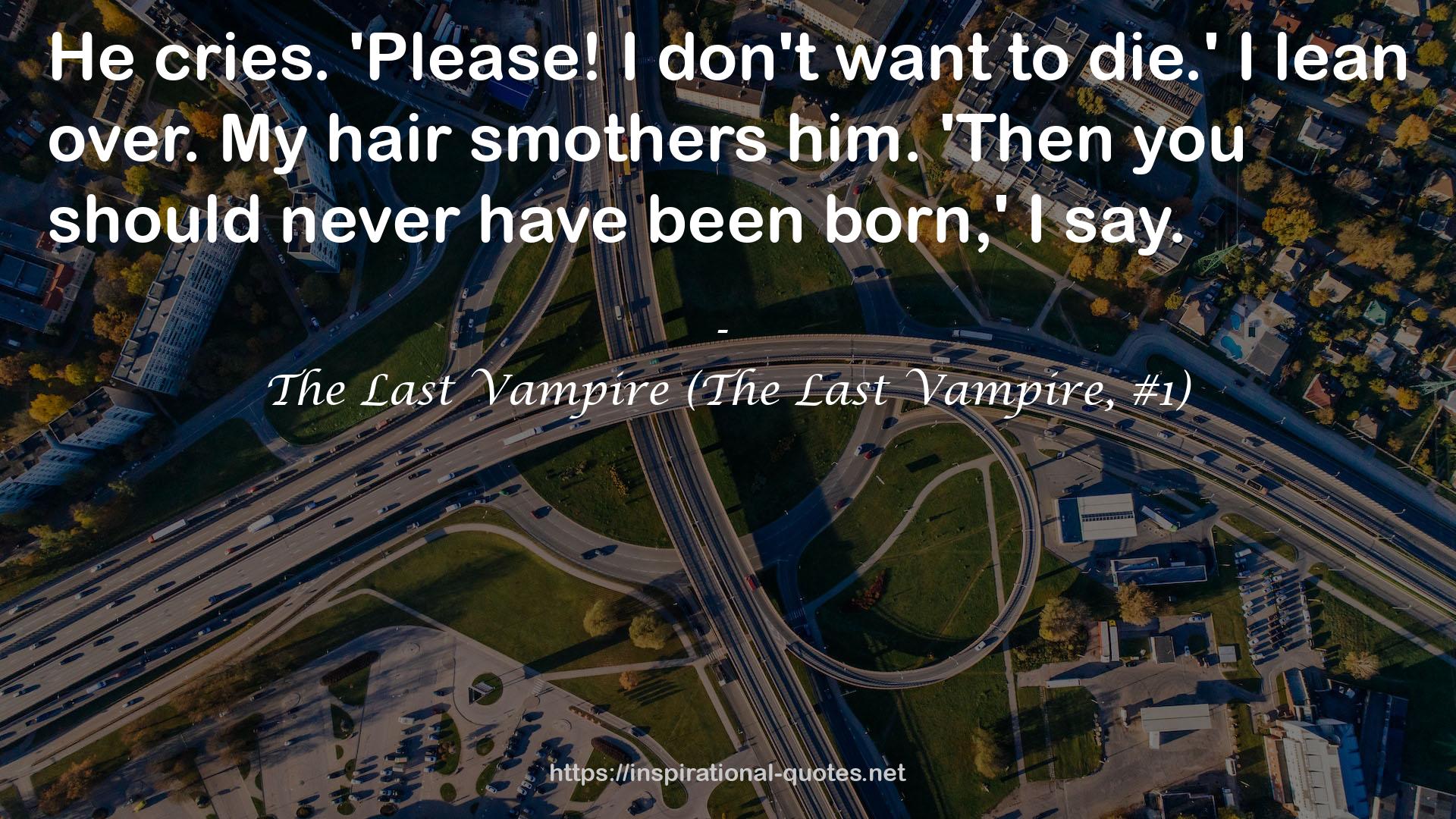 The Last Vampire (The Last Vampire, #1) QUOTES