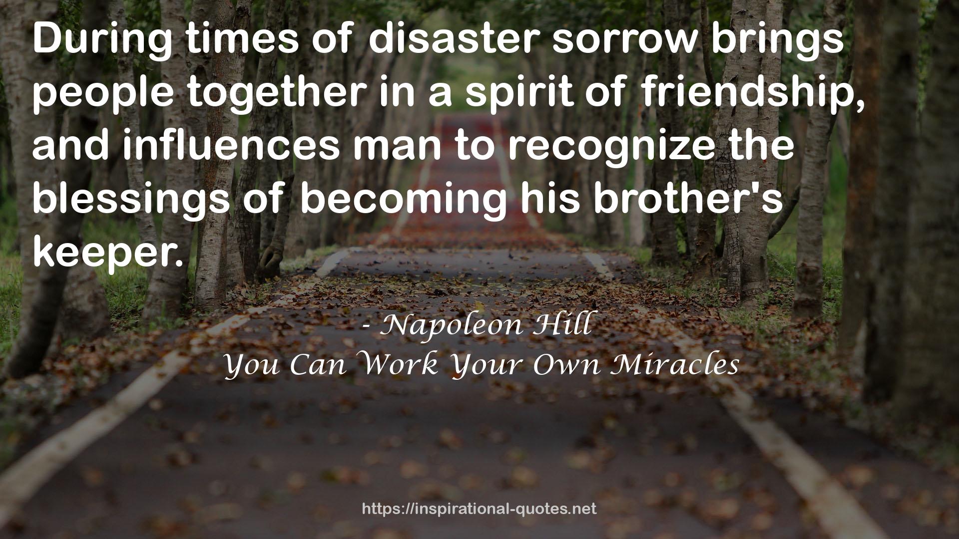 disaster sorrow  QUOTES