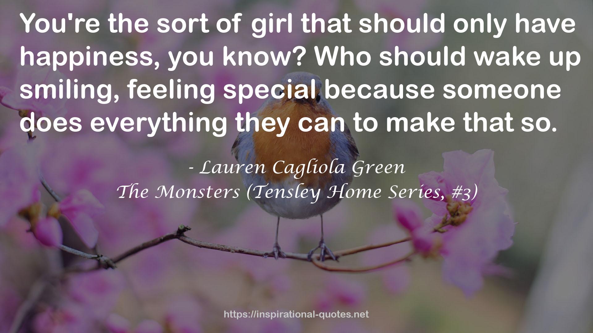 The Monsters (Tensley Home Series, #3) QUOTES