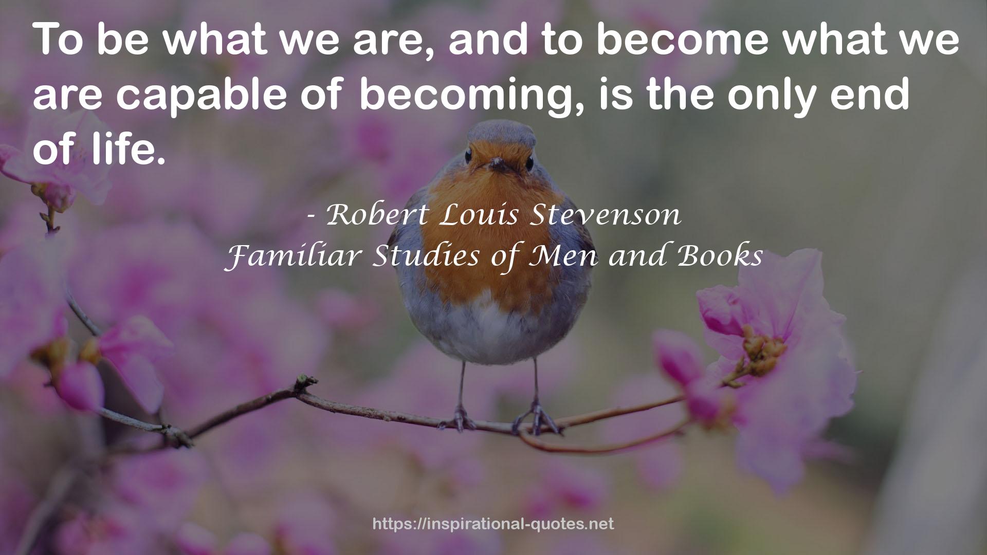 Familiar Studies of Men and Books QUOTES