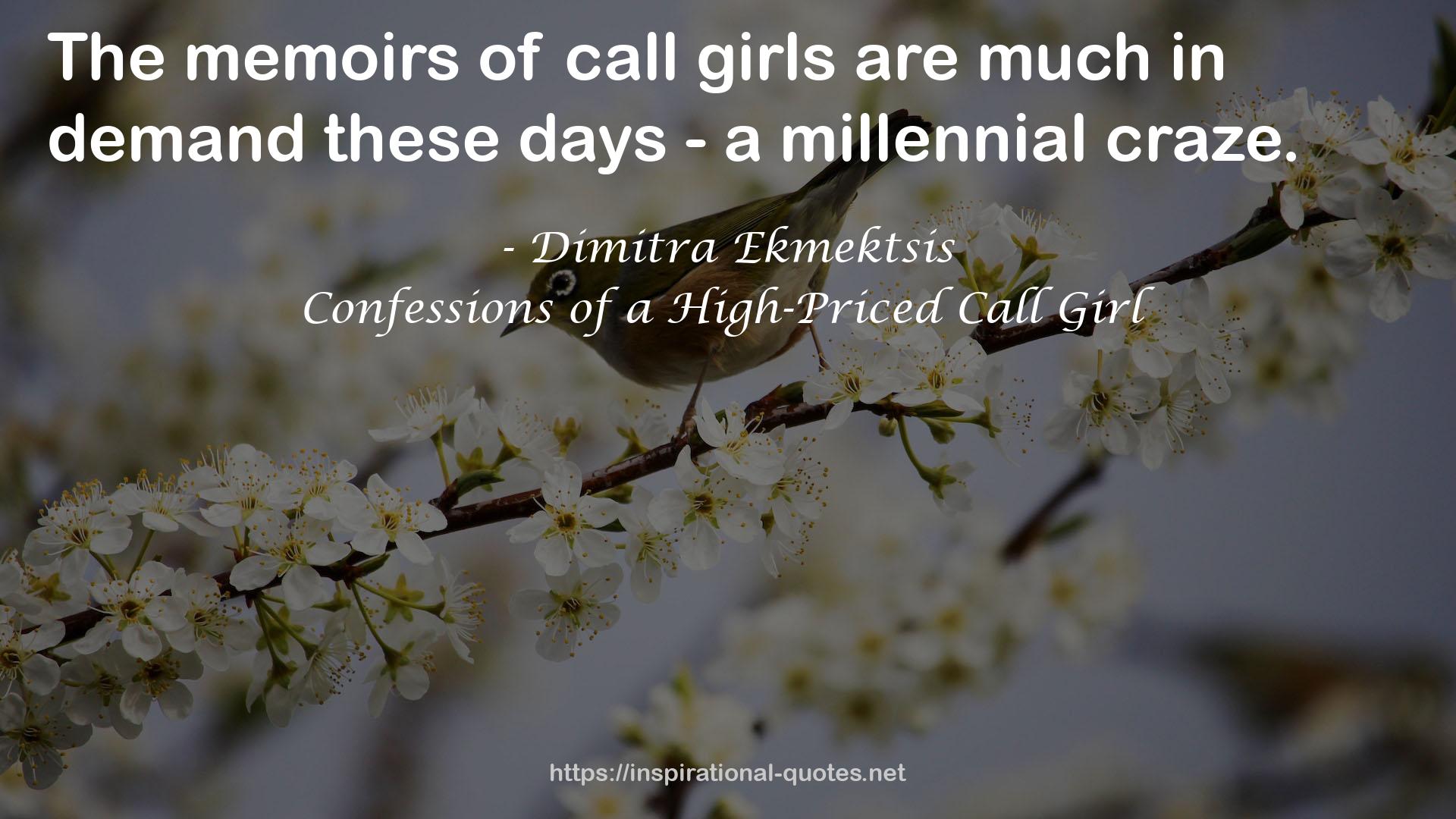 Confessions of a High-Priced Call Girl QUOTES